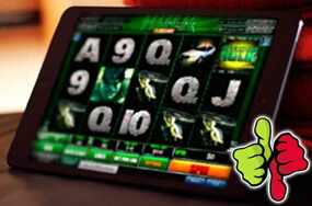 Advantages and disadvantages of playing slots on mobile